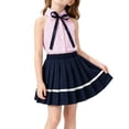 thumbnail image 2 of Amidoa Girls 2 Piece Outfits Summer Clothes Cute T-Shirts Sleeveless and Skirt Kids Clothing Sets Pink Size 2T, 2 of 9