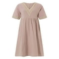 thumbnail image 1 of Robe de Soirée Décontractée à Manches Courtes pour Femmes, 1 of 9