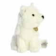 thumbnail image 2 of Aurora - Small White Realistic Stuffed Animal - 8.5" Arctic Fox - Miyoni, 2 of 4