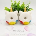 thumbnail image 3 of Juego de 2 Squishies, 12,7 cm, Donut gigante perfumado, unicornio kawaii, suave y ascendente, juguetes antiestrés para niños (verde), 3 of 5