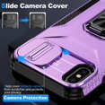 thumbnail image 4 of Funda para GANGXUN iPhone Xs Max - Soporte metálico, Función magnética, Morado, 4 of 6
