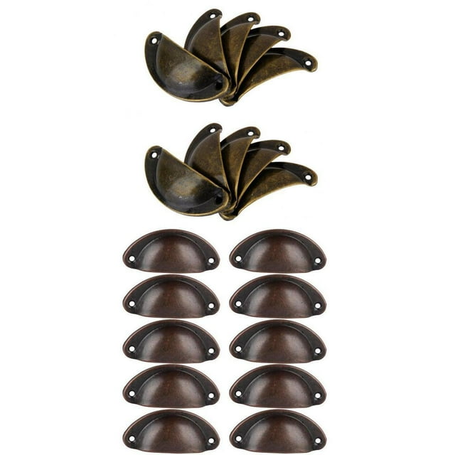 20 piezas de de taza con de de puerta de gabinete con tornillos de bronce Baoblaze Tirador de la puerta del cajón del armario