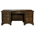 thumbnail image 4 of Hartshill 72-inch 7-drawer Executive Desk Burnished Oak, 4 of 13