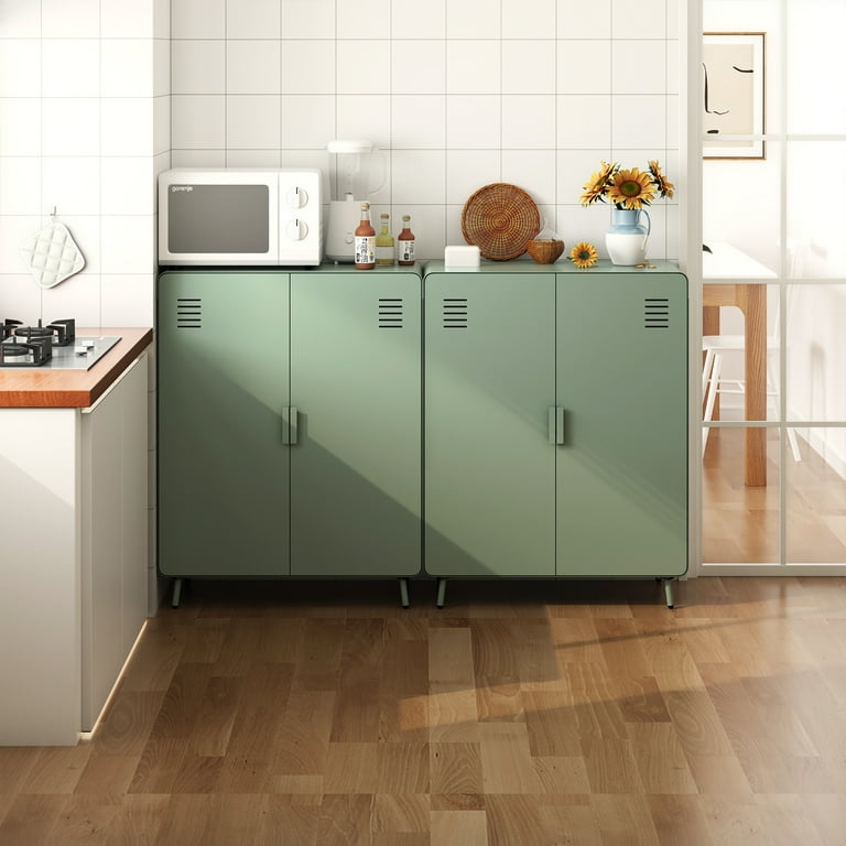 Homy Casa Metal Storage Cabinet with 2 Doors Utility Cabinet for