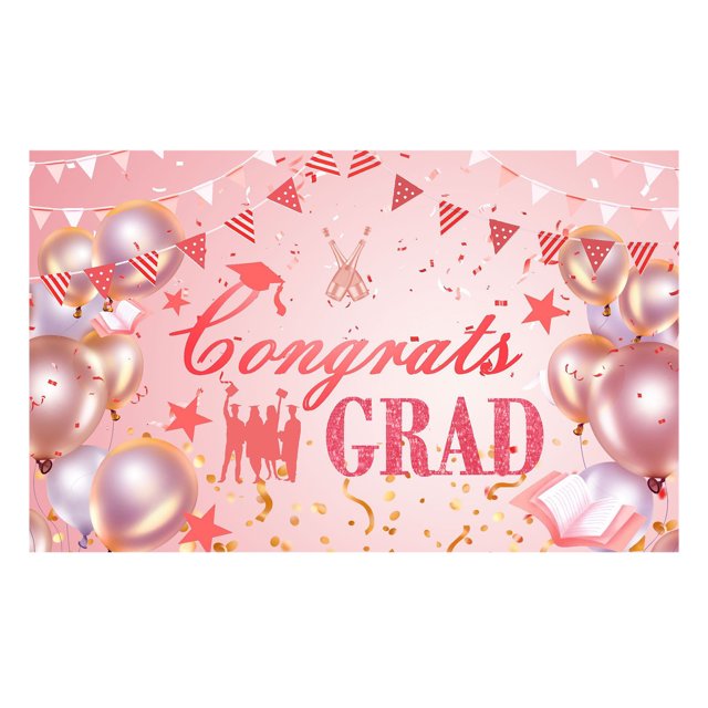 Fesfesfes Graduation Decorations 2025, Class of 2025 decorations include Congrats Grad Banner Backdrop, 2025 graduation balloons,Grad 2025 Porch Banner for Graduation Party Supplies Multicolor