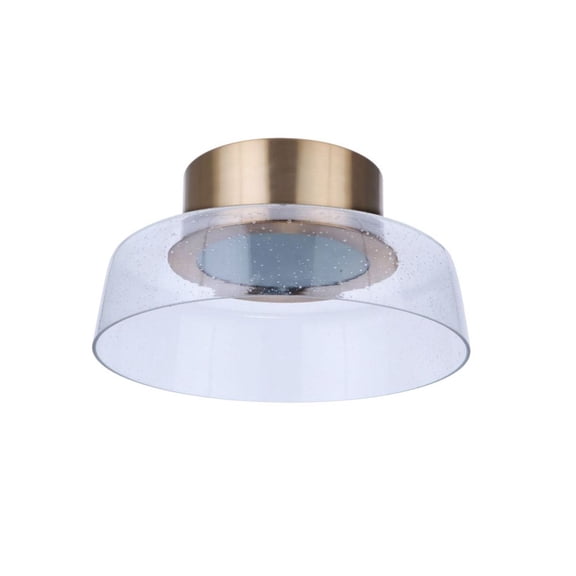 55182-SB-LED Craftmade Lighting Centric - 13.75 Inch 13W LED Flush Mount-Satin Brass Finish