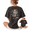 Black, variant on GIFFIMY Women's Botanical Mom Graphic Vintage Washed Tee Short Sleeve Oversized Everyday Top