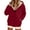 Burgundy-M, variant on Lined Wool Zipper Winter Essential Jacket Long Sleeve Casual Pullover Hoodie