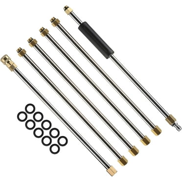Pressure Washer Wand Extension, Replacement Lance, 7.5-Feet, 1/4 Inch Quick Connect, 4000 PSI
