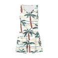 thumbnail image 6 of UPPADA Women's Summer Beach Dress Floral Print Midi Sundress Sleeveless Casual T-Shirts Dress V Neck Loose Boho Tank Dresses Dresses for Women White,L, 6 of 7