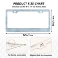 thumbnail image 2 of Aluminum License Plate Frame 2 Pack Car Exterior Accessory Car Tag Holder for Front Rear Plates Cars Decor Pastel Blue Bows and Dots, 2 of 7