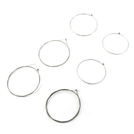Music Lovers Steel Folk Acoustic Electric Guitar Replacement Strings Set 6 in
