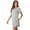 Gray, variant on Monfince Women's Short Sleeve Nightgown Comfy Loose Sleepwear Round Neck Side Pockets Homewear Dress For Summer S-XXL