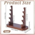 thumbnail image 2 of Wooden Wand Display Holder 7.09x2.72x6.38inch Handmade Wand Stand 4-Tier Wand Display, 2 of 5
