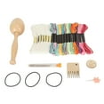 thumbnail image 3 of MesaSe Wooden Darning Egg  Thread Minders  DIY Handicraft Essentials Large Eye Needle Sewing Kit for Socks & Towels, 3 of 8