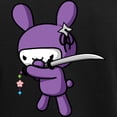 thumbnail image 3 of CafePress - Ninja Bunny Pajamas - Women's Short Sleeve Print T-Shirt and Pants Dark Cotton Pajama Set, 3 of 7