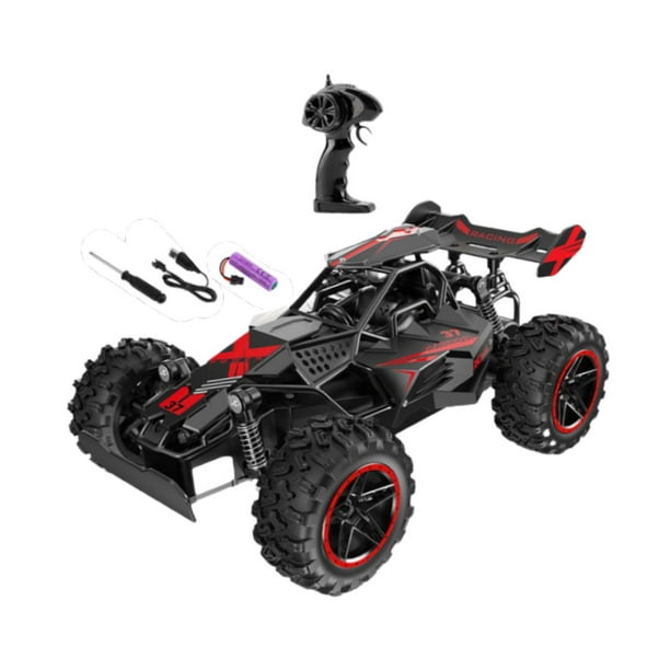 Camión RC todoterreno, camión todo terreno, interior, ligero, exterior, coche de alta velocidad negro