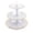 White, variant on Leodye 1PCS 3-Tier Multicolor Cupcake Stand, Tiered Display Structure, Hold Desserts, Decor for Birthday and Shower Parties -12.79*11.81in
