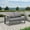 Dark Grey Loveseat, variant on BPS Outdoor Couch 3-Seater Patio Aluminum Sofa Furniture, All-Weather Metal Deep Seat Chairs with Washable Thick Cushion, Dark Grey