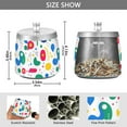 thumbnail image 2 of Yayeee Ashtray with Lid for Cigarette Smokeless Stainless Steel Home Ash Holder, Colorful Round, 2 of 7