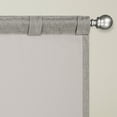 thumbnail image 2 of Eclipse Kenley Solid Color Blackout Rod Pocket Single Curtain Panel, Gray, 52 x 63, 2 of 2