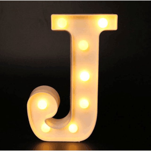 Decorative Letters Alphabet Letter LED Lights Luminous Number Lamp Decoration Battery Night Light Party Baby Bedroom Decoration