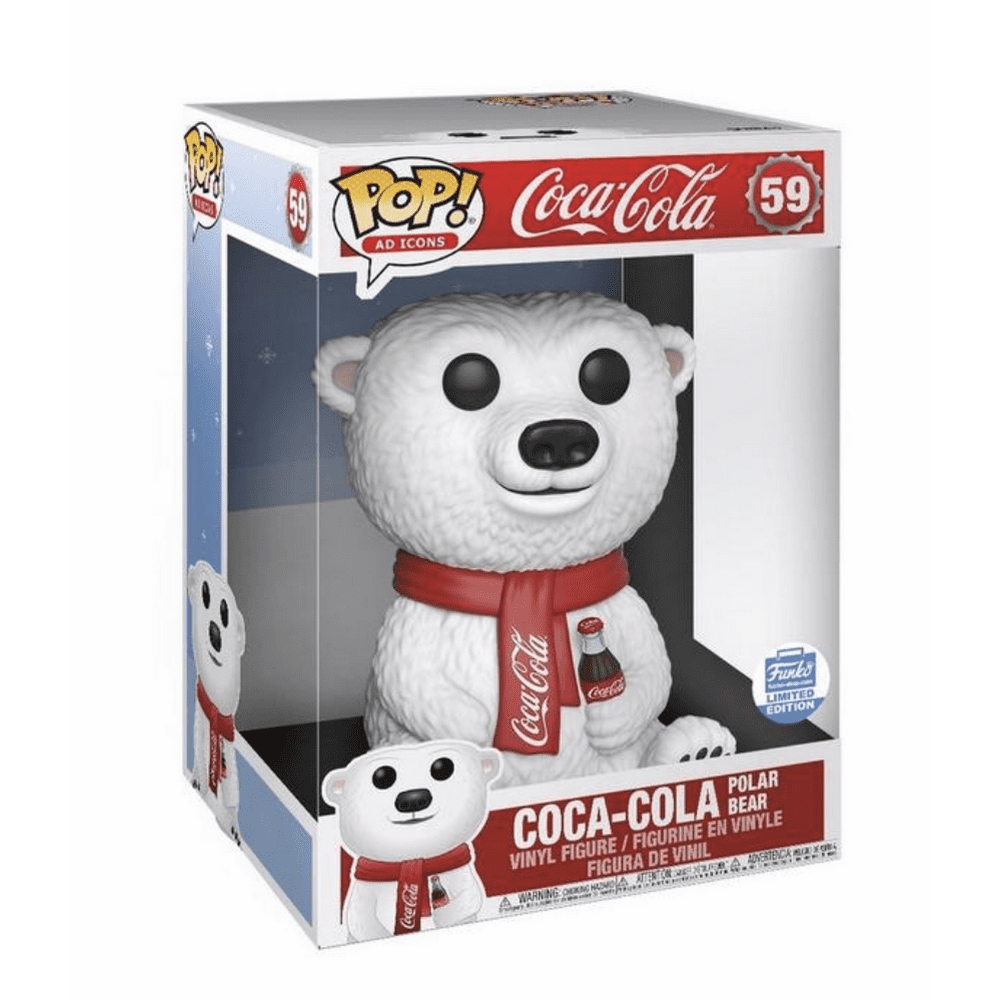 Funko POP Ad Icons: Coca-Cola Polar Bear 10-inch Funko Pop Vinyl New With Box - Walmart.com