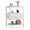 White, variant on EDX Wall-Mounted Bedside Table, Built-in Outlet with USB/Type-C Ports and Adjustable Drawer, 3-Tier Storage Shelf with Fabric Drawer for Bedroom Space Saving, White