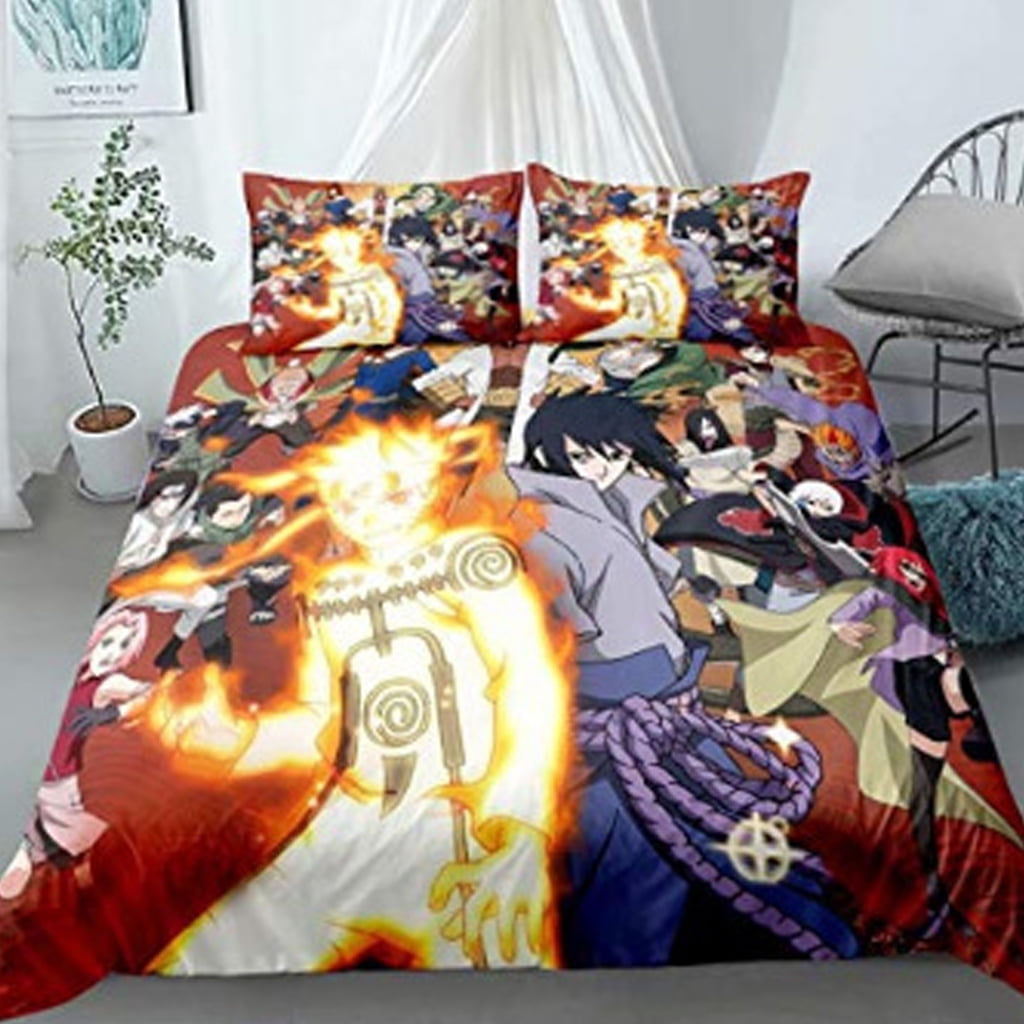 Cool Naruto Bed Bedding Set Twin Full Queen King Size Itachi Akatsuki