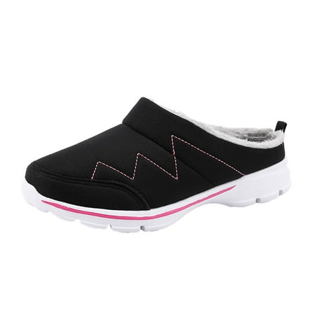 

Sneakers for Women Lovers Shoes Women S Casual Breathable Mesh Fabric Plus Velvet Warmth Slip On Shoes Shoes for Womens Womens Sneakers Pu Black 40