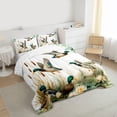 thumbnail image 3 of jejeloiu Rustic Mallard Full Size Comforter Sets,Lotus Leaf Bedding Sets For Girls Boys Reversible 3pcs, 3 of 8
