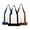 A, variant on 3Pcs Reusable Canvas Shopping Tote with Zipper Closure and Front Pocket, Durable Daily Carry Bag for Grocery and Everyday Use