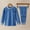Blue, variant on Kids Girls Boys Warm Fleece Thermal Underwear Set Long Sleeve Mock Neck Base Layer T-Shirt and Leggings Pants Set