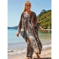 thumbnail image 4 of Kaftan Dresses for Women Stylish Caftans Plus Size Beach Cover Up Soft Loungewear 7 One Size, 4 of 9
