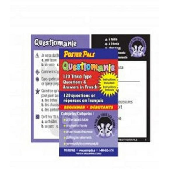 French Trivia Game Cards
