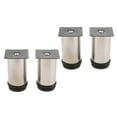 thumbnail image 1 of 4.72 Pulgadas Gabinete Muebles Patas De Acero Inoxidable Silla De Trabajo Pies Pies 2 Pulgadas Diámetro, 4pcs Paquete 12cm Macarena Patas de sofá de acero inoxidable, 1 of 7