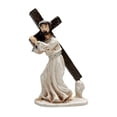 thumbnail image 2 of Figura de cristiana, estatua de Jesús de media cara, estatua de Jesús, cruces sagradas para estante, adorno de mesa para el hogar, decoración, 2 of 9