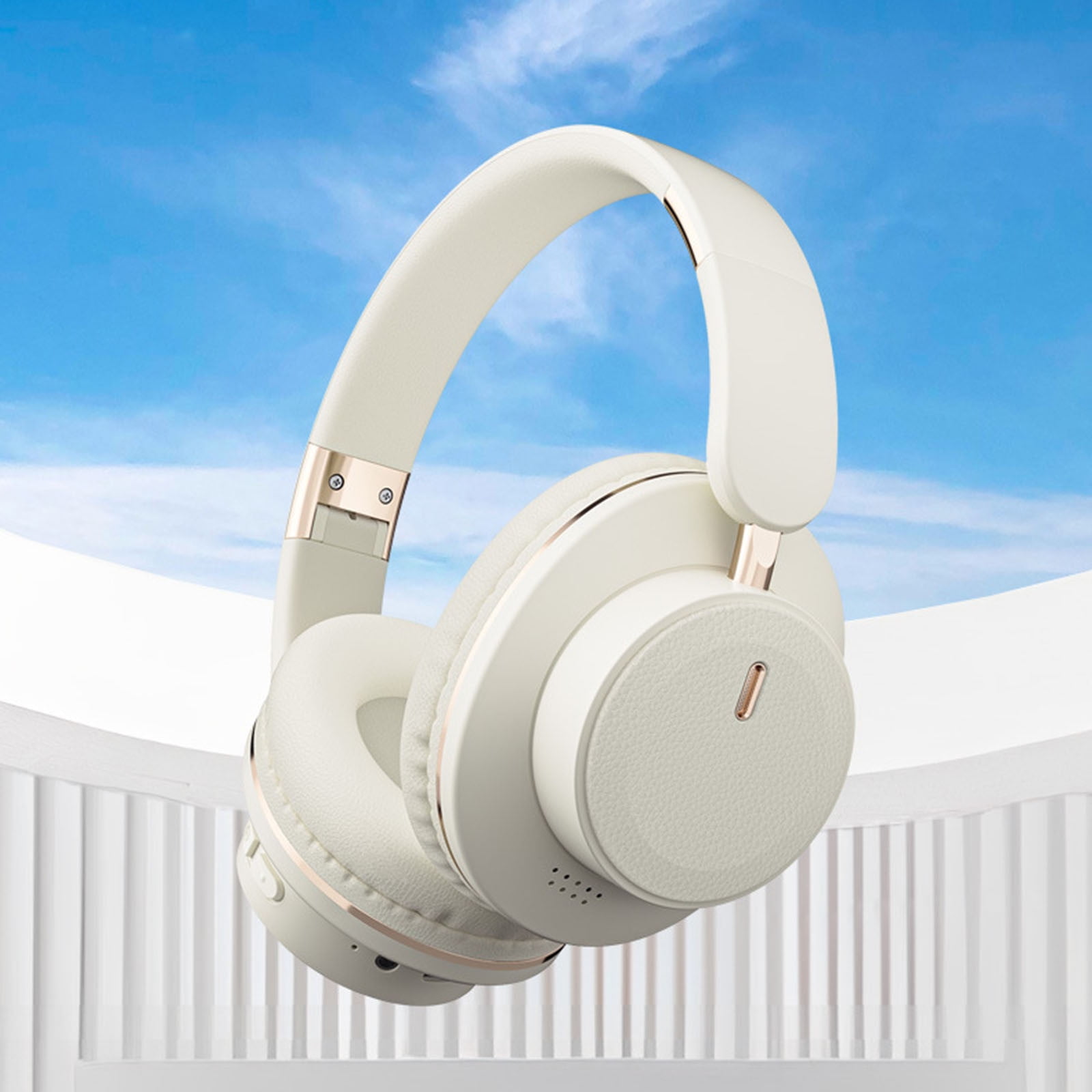 Trucker Bluetooth Headphones with Microphone Noise Canceling Wireless On Ear Headset, Hands Free Wireless Headset for Cell Phone Computer Office Home Call Center Skype