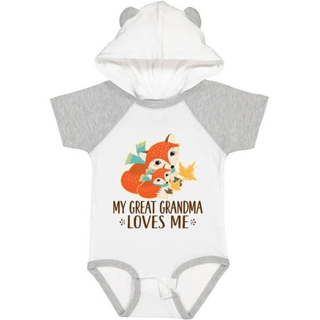 

Inktastic My Great Grandma Loves Me Fox Gift Baby Boy or Baby Girl Bodysuit