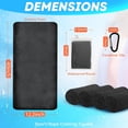 thumbnail image 2 of Cooling Towels for Neck and Face Soft Breathable Microfiber Sports Gym Sweat Towel with Carabiner for Golf Yoga Running Camping Golf Gym Workout, 2 of 14