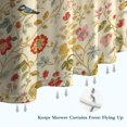 thumbnail image 6 of Pioneer Flower Floral Print Pattern Shower Curtain 72"x72", Bathroom Decorative Shower Curtain Set with 12 Hooks, Waterproof Washable, 6 of 6