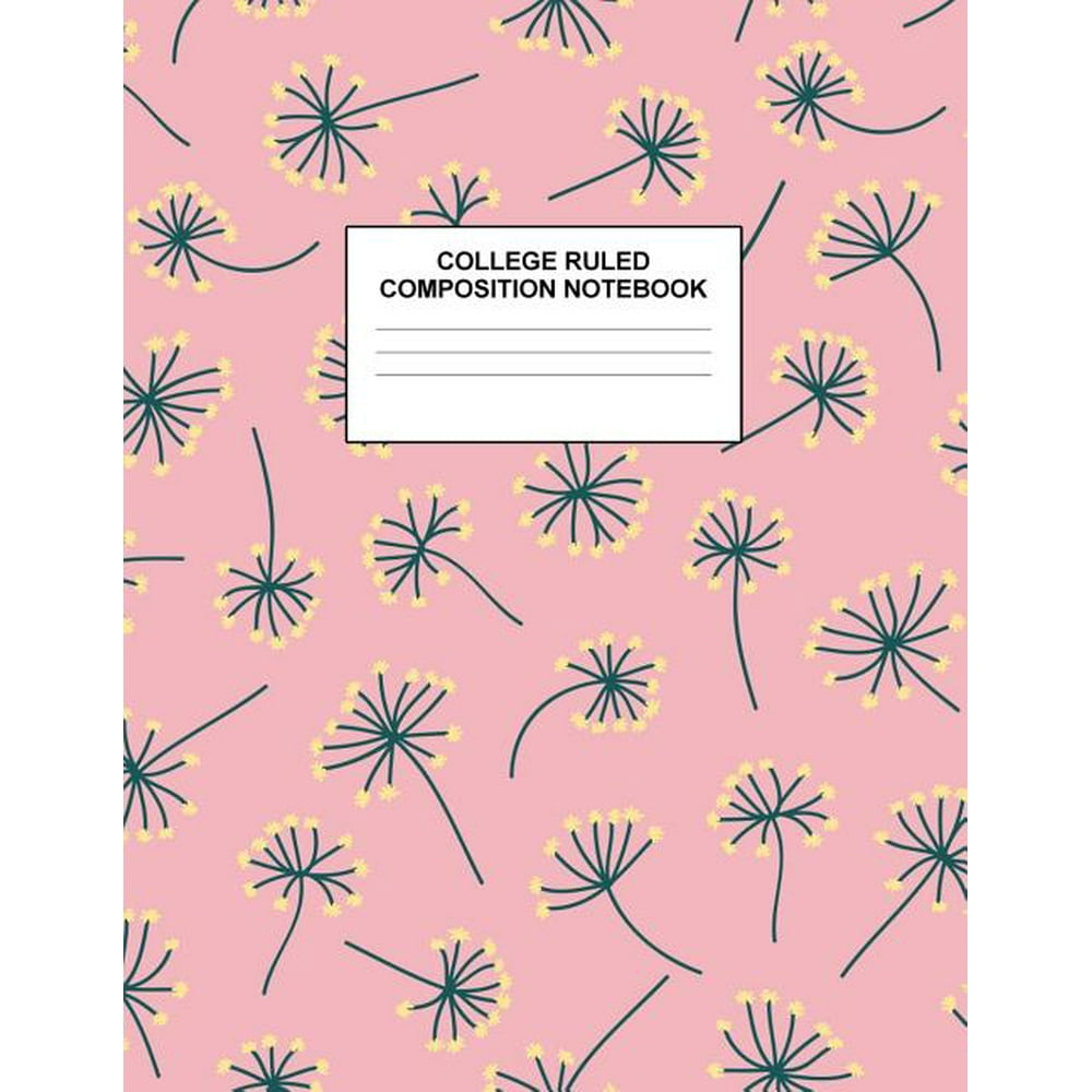 College Ruled Composition Notebook: Cute Blank Lined Journal to Write ...