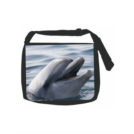 - Dolphin - Black Laptop Shoulder Messenger Bag and Small Wire Accessories Case Set