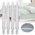 thumbnail image 4 of 4Pcs Multipurpose Bed Sheet Clip Grippers Fasteners Mattress Holder Clothes Pegs, 4 of 4