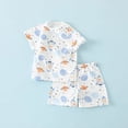 thumbnail image 2 of Ensemble de Pyjama pour Bébé Garçon, Haut à Enfiler à Col Rond avec Motif de Dessin Animé, Pyjamas, Tenue de Nuit, Pyjamas pour Garçons, Taille 6-12 Mois, Vêtements pour Enfants, 2 of 7