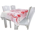 thumbnail image 4 of GZHJMY Pink Flamingos Landscape Square Tablecloth for Kitchen Dining Room Party Table Cover Home Decor 60"(W) x 60"(L), 4 of 7