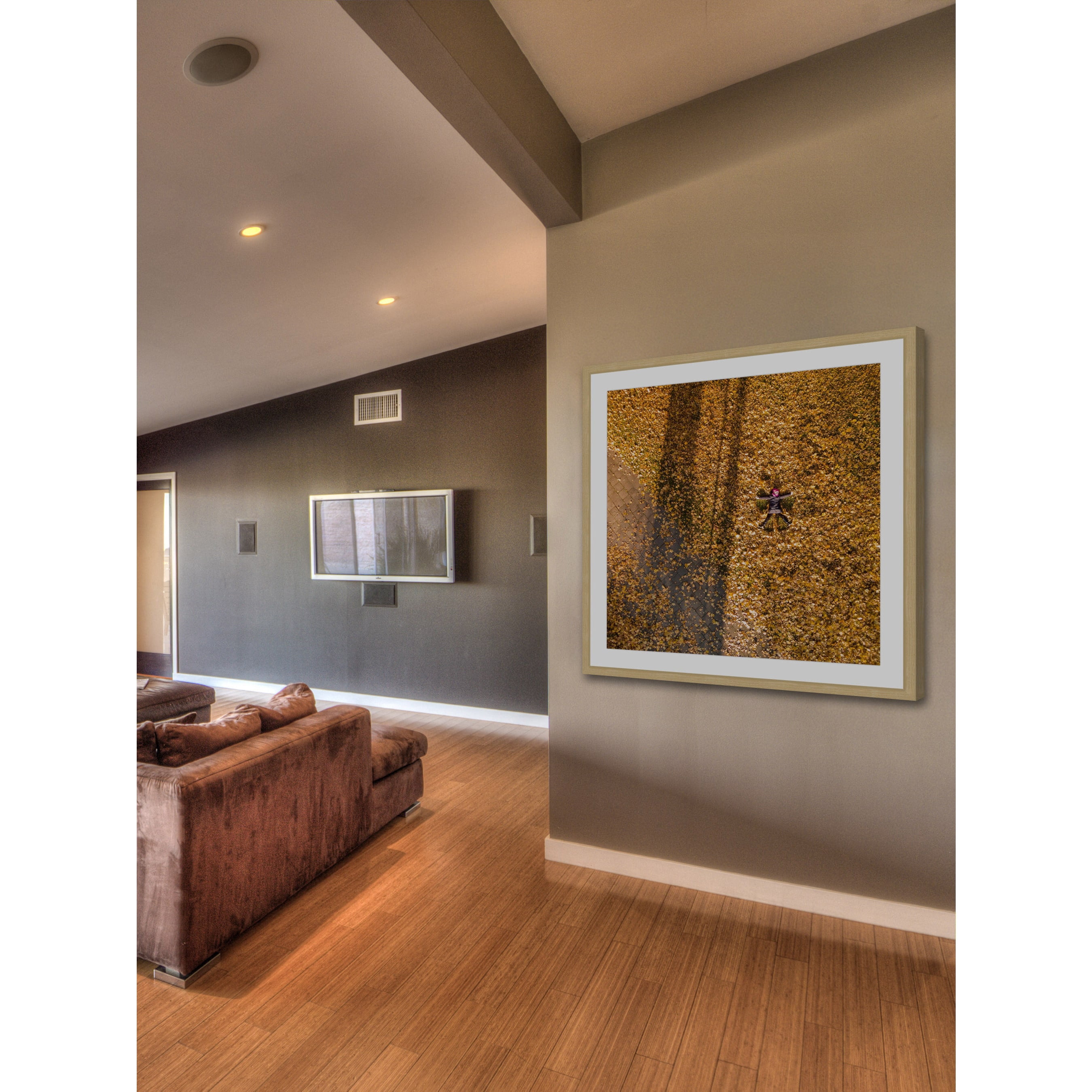 Marmont Hill "Leaf Angel" By Karolis Janulis Framed Painting Art Print, 32.0" x 1.5"
