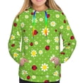 thumbnail image 3 of KLL Daisies And Ladybugs for Womens Pullover Hoodie with Pocket Hooded Long Sleeve Shirts Sweatshirt for Women-X-Large, 3 of 7