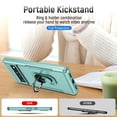 thumbnail image 3 of Nalacover Military Grade Heavy Duty Case for Google Pixel 7, Rugged Rotated Ring Holder Kickstand Bracket Cover with Magnetic Car Mount Soft TPU Shockproof Lens Protective Case, Green, 3 of 9