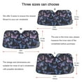 thumbnail image 5 of Beautiful Watercolor Butterflies Car Windshield Sun Shade Foldable Car Front Window Visor Heat and UV Protection 53x23.5, 5 of 8